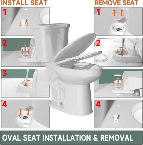19 Inch ADA Elongated Tall Toilet for Seniors 1.28 GPF White | Vitreous China Tornado Single Flush, For Bathroom, Comfort Seat Height 20",12" Rough In in Kuwait