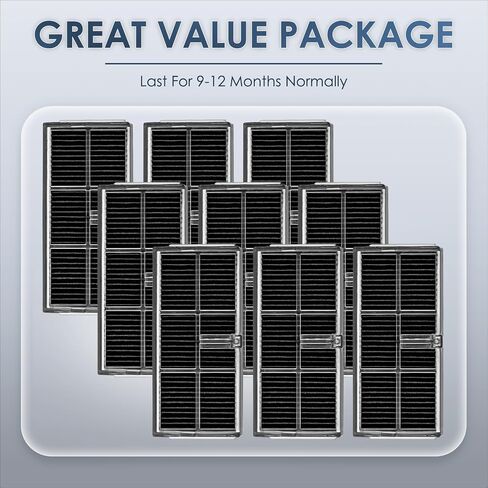 (9 عبوات) فلتر HEPA بديل لـ Dreame X40 Ultra، L10s Pro Ultra Heat، X30/ L40 Ultra، L10s Ultra Gen 2، Mova P50/ P50 Pro Ultra، P10 Pro Ultra Robot Vacuum Filters in Kuwait
