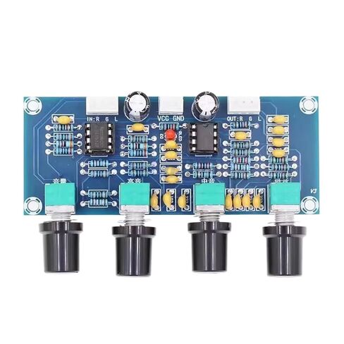 XH-A901 NE5532 لوحة تحكم Preamp Tone، وحدة مضخم صوت مسبق قابل للتعديل بحجم ثلاثة أضعاف لمضخم الصوت DIY in Kuwait