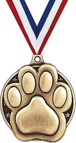 ميداليات Crown Awards Paw Print، وجائزة ميدالية التميمة الذهبية مقاس 2 بوصة مع نقش مخصص مجاني in Kuwait
