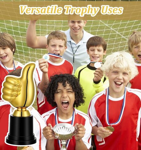 2 حزمة من كأس الإبهام، جوائز جائزة الكأس الذهبية البلاستيكية المضحكة لمكافآت الفصل الدراسي، والألعاب الرياضية، ومفضلات الحفلات، وهدايا تقدير الموظفين in Kuwait