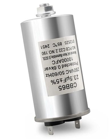 W10334457 Dishwasher Motor Pump Capacitor, C65R, 23.5uF, 250VAC, Fit for Whirlpool/Maytag/KitchenAid/Amana/Magic Chef Dishwasher,Replace W10216724 W10222768 in Kuwait