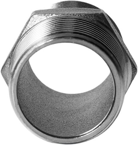 1/8" 1/4" 3/8" 1/2" 3/4" 1" BSPP Male Thread 304 Stainless Steel Hex Nipple Union Pipe Fitting Connector Coupler (201SS BSP2) in Kuwait