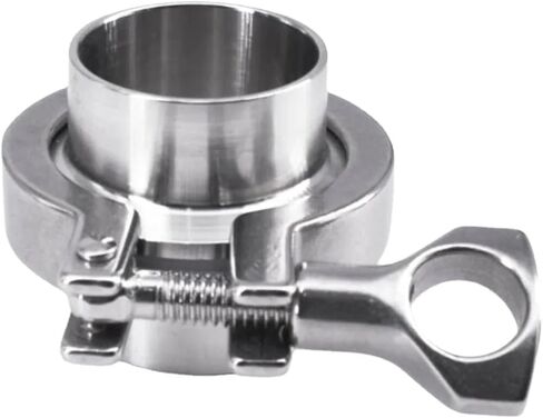 0.5" 1.5" 2" 3" 4" 5" 6" 8" 10" Tri Clamp Set SUS 316L Stainless Assembly Weld Ferrule Pipe Fitting (SUS316L Slicone,25mm K64) in Kuwait