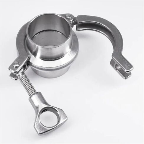 0.5" 1.5" 2" 3" 4" 5" 6" 8" 10" Tri Clamp Set SUS 316L Stainless Assembly Weld Ferrule Pipe Fitting (SUS316L Slicone,25mm K64) in Kuwait