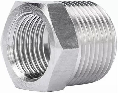 1/8" 1/4" 3/8" 1/2" 3/4" 1" NPT Male To Female 304 Stainless Steel High Pressure Bushing Reducing Pipe Fitting Connector(BSP3I8 to BSP1I4) in Kuwait