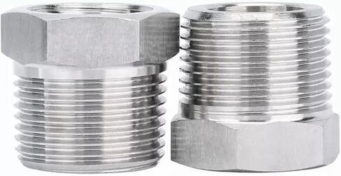 1/8" 1/4" 3/8" 1/2" 3/4" 1" NPT Male To Female 304 Stainless Steel High Pressure Bushing Reducing Pipe Fitting Connector(BSP3I8 to BSP1I4) in Kuwait