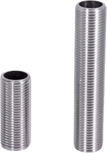 2" BSPP Male 30 40 50-150mm 304 Stainless Steel Full Thread Nipple Barrel Nipple Pipe Fitting Water Tank(120MM_2") in Kuwait