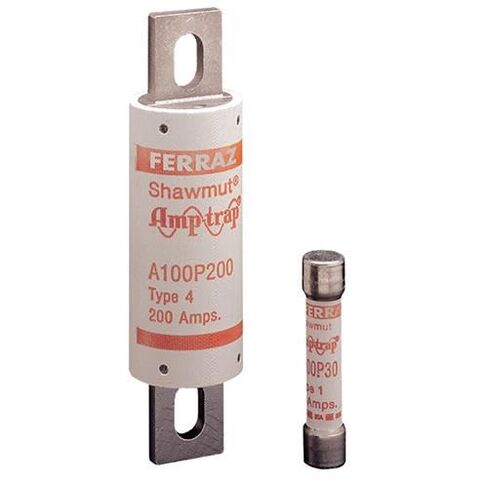 Mersen A100P Amp-Trap Form 101 Semiconductor Protection Fuse with Bolt-in Mount and Trigger Indicator, 1000VAC/750VDC, 100kA, 50 Ampere, 1" Diameter x 5" Length in Kuwait
