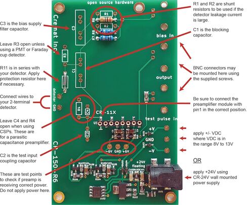 CR-150-R6 Evaluation Board for CR-11X Charge Sensitive preamplifier modules in Kuwait