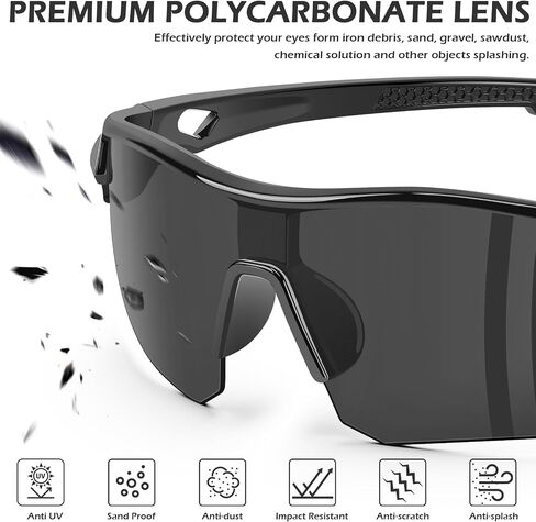 OXG 12 Pack Safety Glasses for Men Women, ANSI Z87.1 Safety Goggles Impact Resistant Protective Eyewear for Work, Outdoor in Kuwait