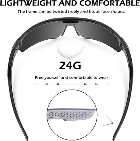 OXG 12 Pack Safety Glasses for Men Women, ANSI Z87.1 Safety Goggles Impact Resistant Protective Eyewear for Work, Outdoor in Kuwait