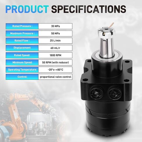 محرك عجلة هيدروليكي متوافق مع Bmer 375، سلسلة Parker TG/TF BMER-3 يستبدل # BMER3-350-WD-T31-R in Kuwait