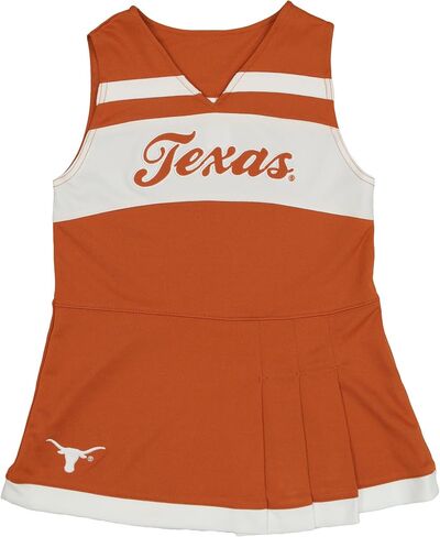 Outerstuff NCAA Texas Longhorns Little Girls Cheer Jumper Dress Set (4-6X) in Kuwait