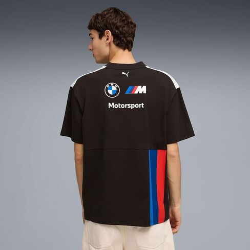 PUMA BMW M Motorsport 2026 Men's Team Drivers Tshirt - Black | fans who want to wear authentic team apparel with a spo, All the latest team and partner logos, Regular fit in Kuwait