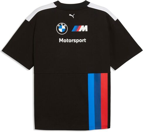 PUMA BMW M Motorsport 2026 Men's Team Drivers Tshirt - Black | fans who want to wear authentic team apparel with a spo, All the latest team and partner logos, Regular fit in Kuwait
