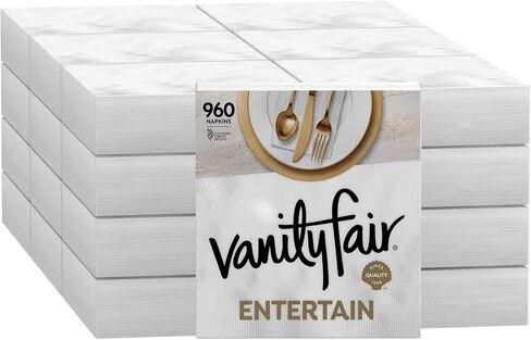 Vanity Fair Entertain Paper Napkins, 960 Count, Disposable Napkins Made For Entertaining And Events in Kuwait