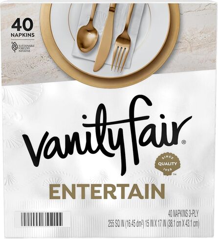 Vanity Fair Entertain Paper Napkins, 960 Count, Disposable Napkins Made For Entertaining And Events in Kuwait