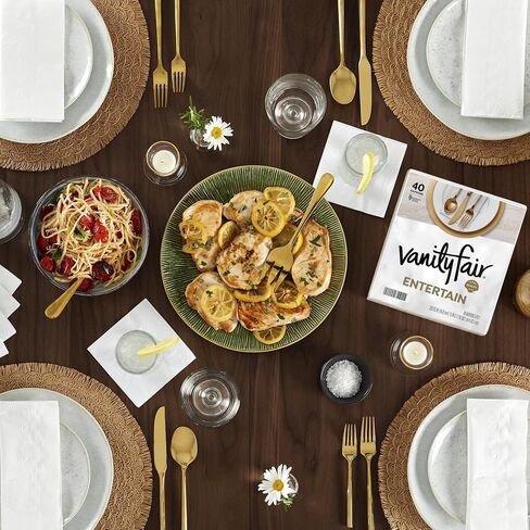 Vanity Fair Entertain Paper Napkins, 960 Count, Disposable Napkins Made For Entertaining And Events in Kuwait