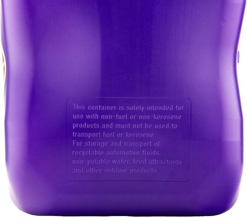 VP Racing 3612-CA, 5.5-Gallon Square Motorsport Jug Translucent Purple w/ 14" Deluxe Hose Close-Trimmed Cap and Neck for Tight Seal (1 Pack) in Kuwait