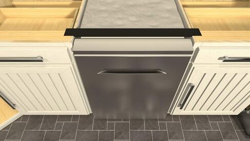 The Original Granite Bracket for Dishwasher Support, Made of T-61 Aluminum material, 1 Count, DIY Products, Made in America in Kuwait