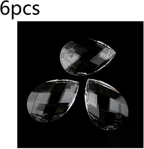 Hanging Crystals Prisms 38mm-76mm Clear Crystal Lamp Accessories Pendants 1 Hole Crystal Chandelier Pendants for Decor Hangings Crystals for Decoration(89mm 6pcs) in Kuwait