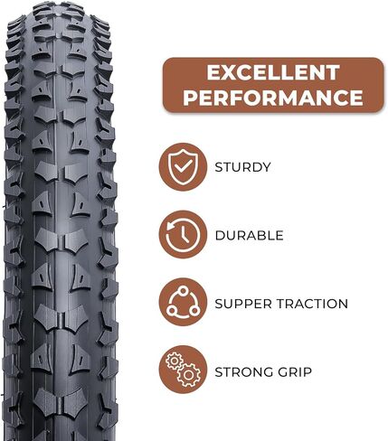 قطعتان، إطارات دراجة 29x1.95، متينة قابلة للطي 29 بوصة 50-622 29x1.95 إطارات دراجات جبلية، إطارات دراجة بديلة للدراجات الجبلية MTB للطرق الوعرة، فاصلة (M-026) in Kuwait