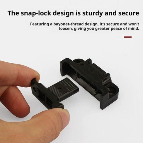 Adjustable Plastic Fixed Matched Hardware, Quick Release Roman Column Connector, Snap in Wall Panel Fastener Fixing Clip, Easy Fitting Furniture Joint Bracket for DIY Projects (Black 10set) in Kuwait