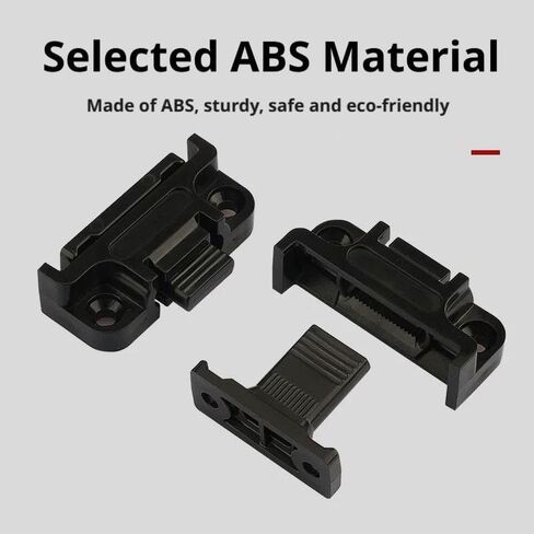 Adjustable Plastic Fixed Matched Hardware, Quick Release Roman Column Connector, Snap in Wall Panel Fastener Fixing Clip, Easy Fitting Furniture Joint Bracket for DIY Projects (Black 10set) in Kuwait
