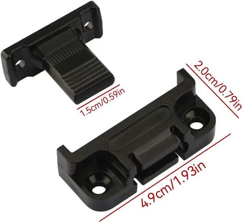 Adjustable Plastic Fixed Matched Hardware, Quick Release Roman Column Connector, Snap in Wall Panel Fastener Fixing Clip, Easy Fitting Furniture Joint Bracket for DIY Projects (Black 10set) in Kuwait