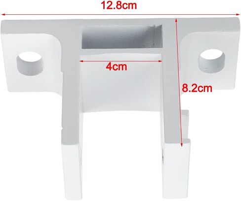 Retractable Awning Wall Bracket, White Replacement Wall Mounting Bracket For Retractable Awnings, Aluminum Alloy Support For 40Mm Square Pipe for Easy Install Hardware For Patio Garden Weather in Kuwait