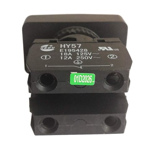 KEDU HY57 مفاتيح ضغط ميكانيكية ذاتية القفل للحفر المغناطيسي 12A/250V 18A/125V 1NO 1NC 4 محطات مضيئة (HY57-B) in Kuwait