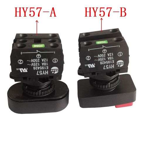 KEDU HY57 مفاتيح ضغط ميكانيكية ذاتية القفل للحفر المغناطيسي 12A/250V 18A/125V 1NO 1NC 4 محطات مضيئة (HY57-B) in Kuwait