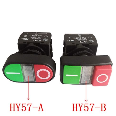 KEDU HY57 مفاتيح ضغط ميكانيكية ذاتية القفل للحفر المغناطيسي 12A/250V 18A/125V 1NO 1NC 4 محطات مضيئة (HY57-B) in Kuwait