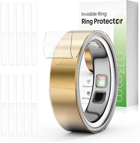 غطاء شفاف رفيع للغاية متوافق مع Oura Ring Gen 5,10 Pack | طبقة حماية غير مرئية للبشرة مقاس 0.13 مم، واقي حلقة ذكي مضاد للخدش، يدعم الشحن بدون إزالة in Kuwait