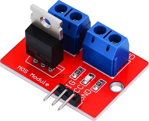 8 قطعة IRF520 MOSFET وحدة تشغيل MOS ترانزستور ذو تأثير ميداني وحدة تشغيل ترانزستور متوافقة مع Arduino Raspberry Pi in Kuwait