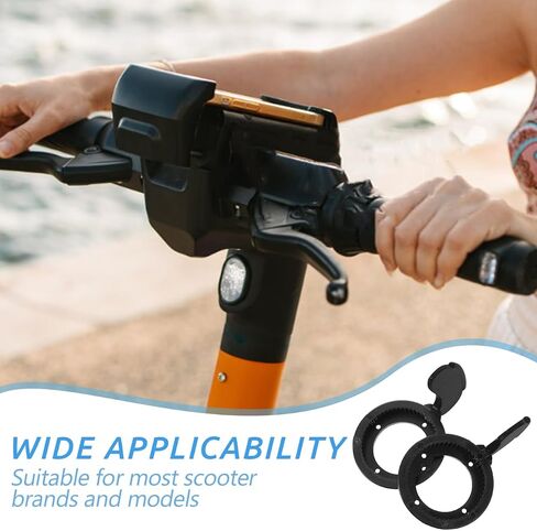 2pcs Electric Scooter Throttle Thumb Lever Replacement, Plastic Finger Throttle Grip for E-Bike and ATV, Black Scooter Accelerator Handle Compatible with Handlebar Control in Kuwait