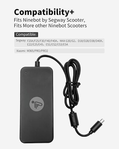 Standard Charger for Segway Ninebot F20 F25 F30 F40 F2 F2 Pro Electric Scooter, Replacement Power Supply Adapter in Saudi Arabia
