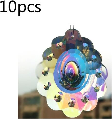Hanging Crystals Prisms 10pcs 63MM Clear AB K9 Crystal Chandelier Pendants Lamp Accessories Hanging Decorate Hangings Crystals for Decoration in Kuwait