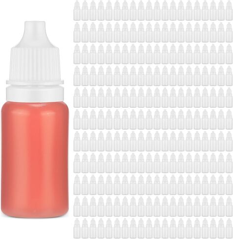 TrelaCo 900 Pcs Plastic Dropper Bottles Bulk 10ml Squeezable Eye Liquid Dropper with Caps Clear Refillable Bottle for Liquids Oils Paint in Kuwait