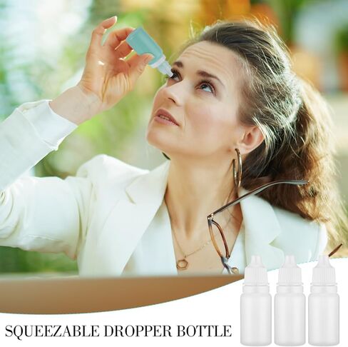 TrelaCo 900 Pcs Plastic Dropper Bottles Bulk 10ml Squeezable Eye Liquid Dropper with Caps Clear Refillable Bottle for Liquids Oils Paint in Kuwait