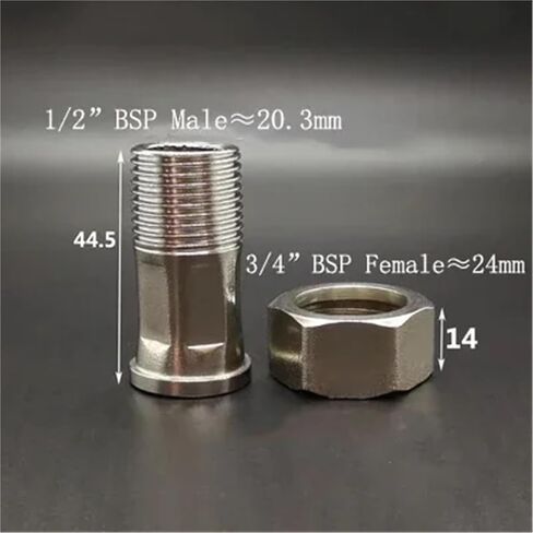 1/2 "3/4" 1 "1-1/4" 1-1/2 "2" أنثى ذكر موضوع تركيب الأنابيب النحاسية موصل مقرنة لعداد المياه (NO14) تركيبات سباكة in Kuwait
