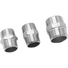 1/8 "1/4" 3/8 "1/2" 3/4 "1" 1.5 "2" 3 "4" ذكر الحلمة السداسية 316 ماسورة من الفولاذ المقاوم للصدأ تركيب مقرنة موصل المياه (3/8 ") تجهيزات سباكة in Kuwait