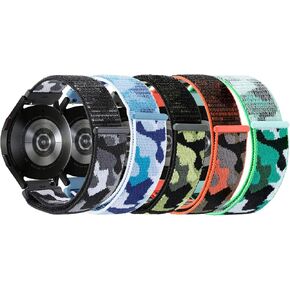 5-Pack Nylon Band Compatible with Garmin Bounce 2 Bands, Soft Sport Strap Durable Replacement Camo Wristband for Bounce in Saudi Arabia