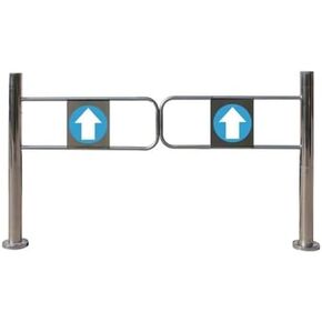 Metal Automatic Swing Gate for Warehouse & Market Entry Durable Pedestrian Access Gate for Public Spaces Libraries Secure Access Control System in Kuwait