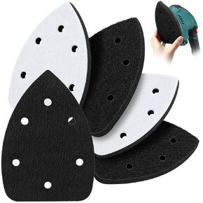 5 Pack Triangle Sanding Interface Pad, Compatible with HYCHIKA Detail Sander, 6 Hole Foam Cushion Pad with Hook and Loop Backing, Flexibility and Balancing Pressure for Sanding in Saudi Arabia