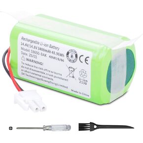 Replacement Battery for ILIFE A4, A4s, A4s Pro, A6, A7, A8, A9, A10, V3x, V7, V7s, V7s Plus, W400, W400s, W450 Robot Vacuum Cleaners PX-B020 4INR19/66 M26-4S1P-1 14.4V/3400mAh in Kuwait