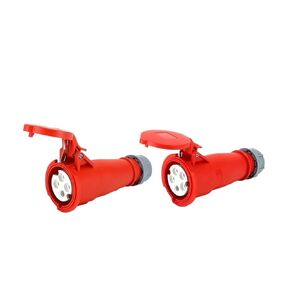 1 PCS Male and Female Butt and Socket 16A 32A IP44 Waterproof Industrial Connector Exposed and Concealed red(LX 214Z 4 core 16A) in Saudi Arabia