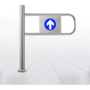 Universal Metal Safety Gate - 100cm Automatic Closing Swing Gate for Supermarkets Warehouses Libraries & Shopping Malls - Durable & Secure Entrance Solution in Kuwait