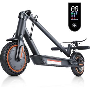 Electric Scooter for Adults - 8.5" Solid Tires, 500W Motor, Up to 16/19 MPH, 12/21 Miles Range Commuter Escooter, with Dual Brake System, APP, Cruises Control, Foldable E-Scooter in Kuwait